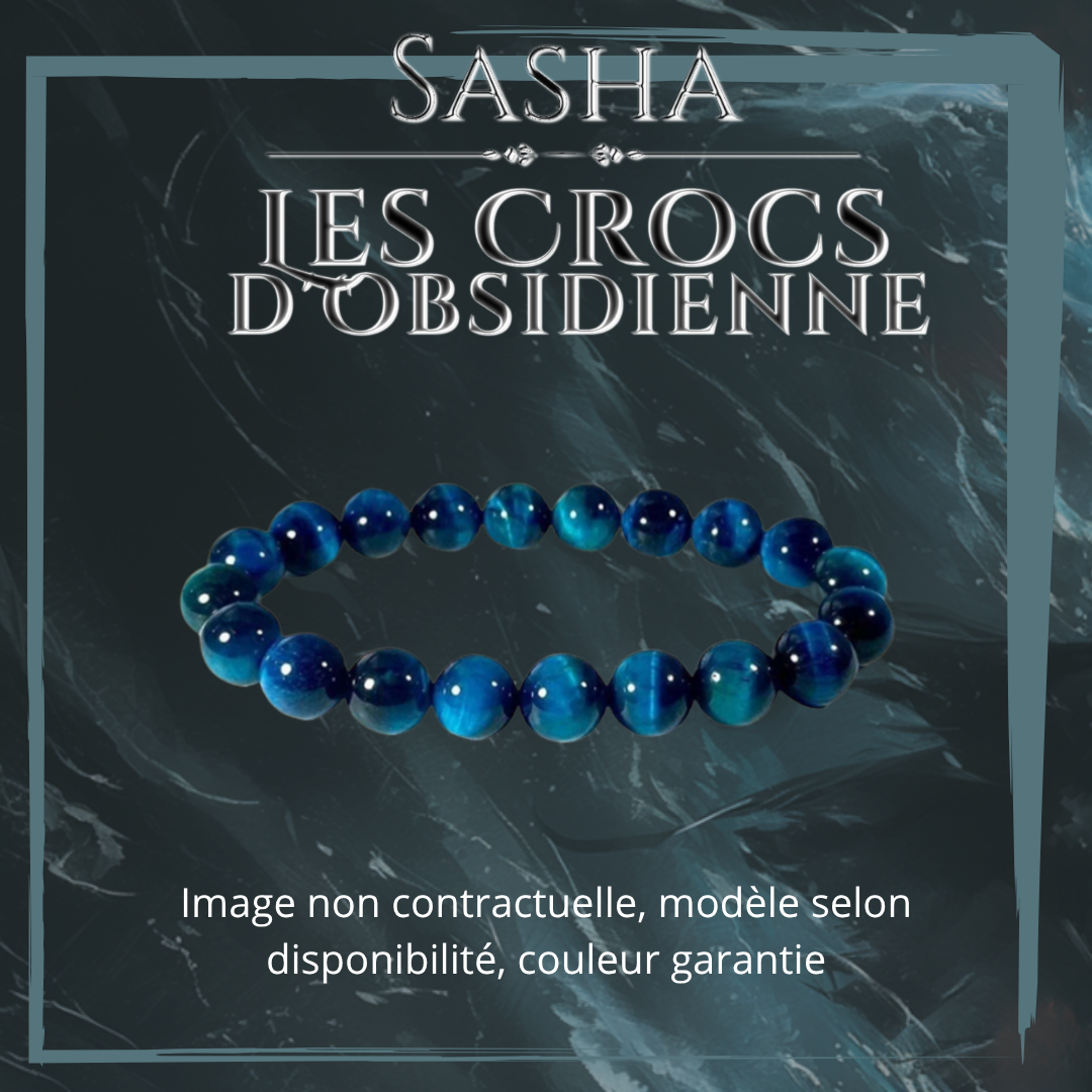 Sasha - Les Crocs d'Obsidienne : le Bracelet en pierre naturelle
