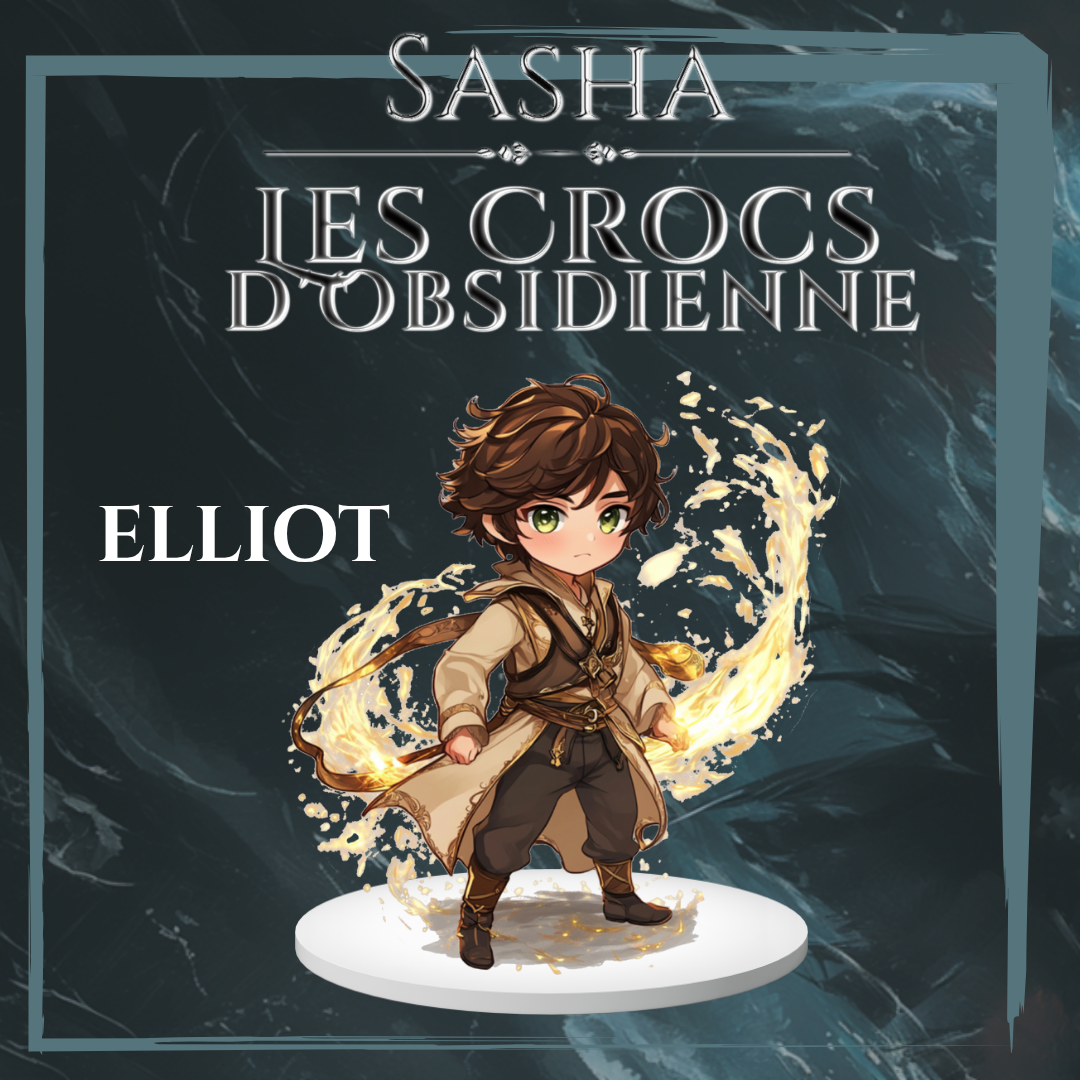 Sasha - Les Crocs d'Obsidienne "Le chibi" - Petit Standee