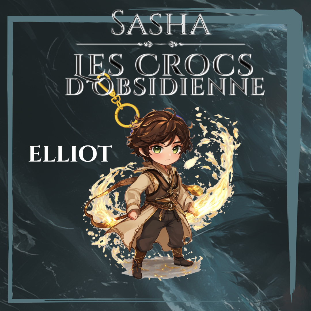 Sasha - Les Crocs d'Obsidienne : Porte-Clé Chibi